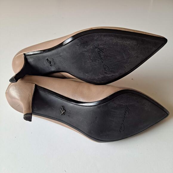 Kenneth Cole New York Tan Leather Pointed Toe Stiletto Heel Pumps Women Size 8.5 - Picture 8 of 10